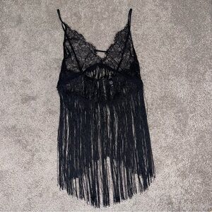 Victoria’s Secret Fringe Floral Lace lingerie Slip